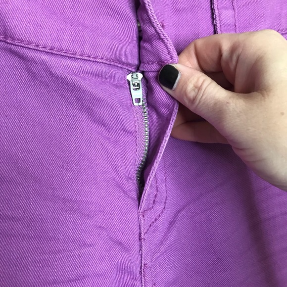 7 FOR ALL MANKIND Jeans Rosebud Purple Distressed - Picture 12 of 15